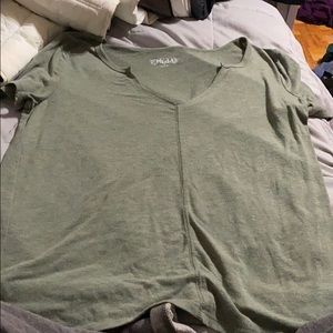 Green shirt